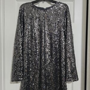 H&M Shimmering Black Sequin Dress